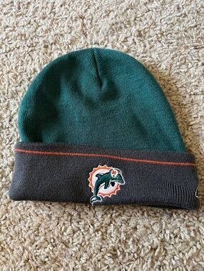 Reebok Miami Dolphins Vintage NFL Beanie Hat